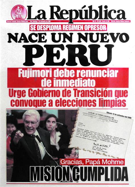 La República cumple 40 años al servicio de la verdad y del Perú ...