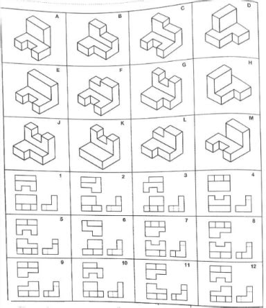 Orthographic Projection Exercises With Answers