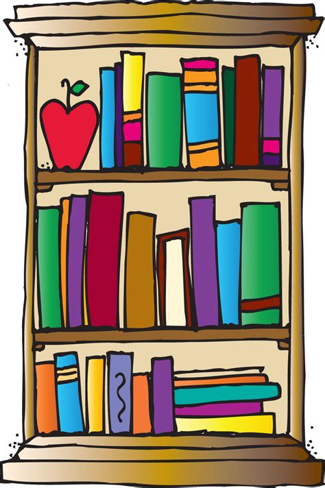 Bookshelf clipart - Clipground