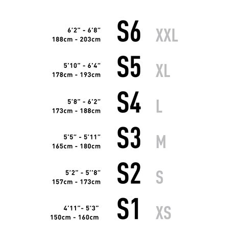 Stumpjumper EVO Sizing Chart