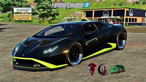 Lamborghini Huracan STO v1.0 FS22 Mod | Farming Simulator 22 Mod