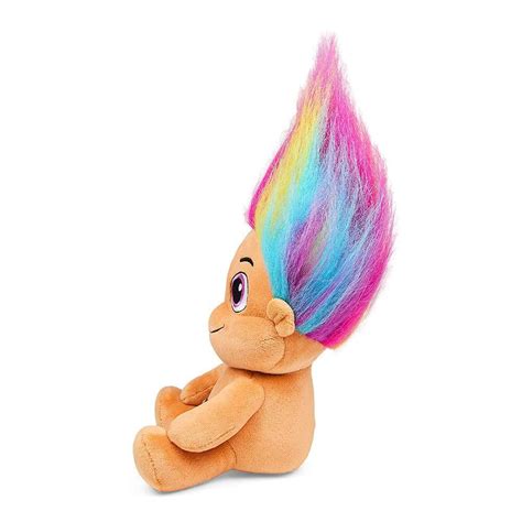 kidrobot trolls peach troll with rainbow hair 8 inch phunny plush