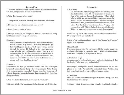 Adult bible study worksheets – Telegraph