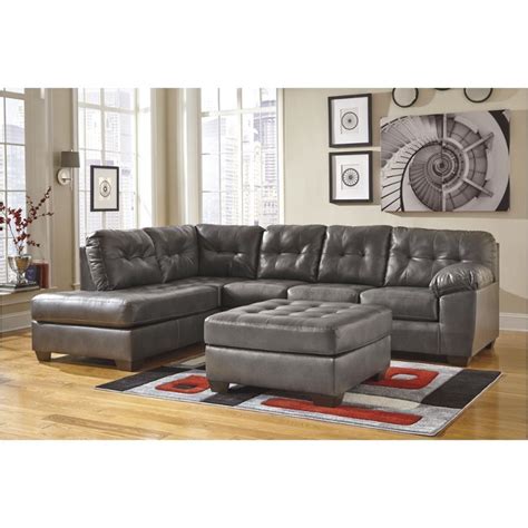 2010267 Ashley Furniture Alliston Durablend - Gray Raf Sofa