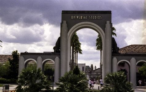 The original entrance to the theme park at Universal Studios in Orlando ...