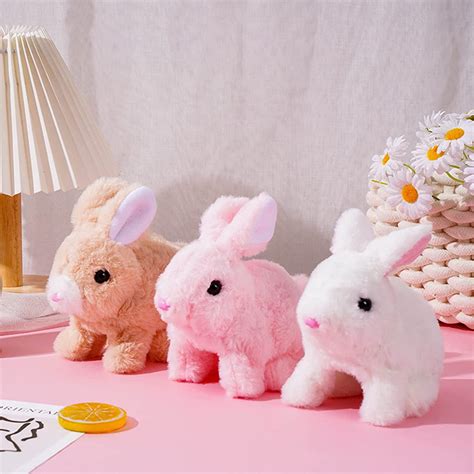 3PCS Interactive Bunny Toys for Kids Easter Bunny Plush Educational ...