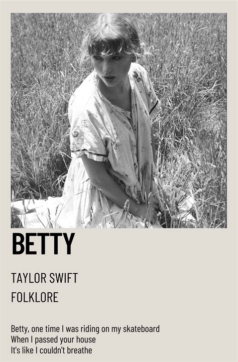 Betty taylor swift poster – Artofit