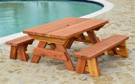 Amazing Wood Picnic Table Without Benches St. Joseph MO - Best Home Decor