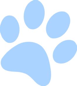 Blue Paw Print Logo - ClipArt Best