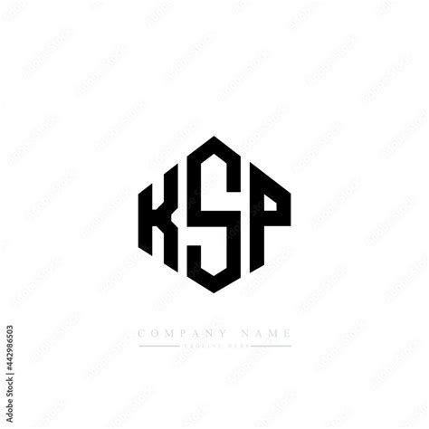 KSP letter logo design with polygon shape. KSP polygon logo monogram ...