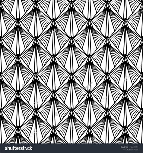 Art Deco Wallpaper Black White Seamless Stock Vector (Royalty Free ...