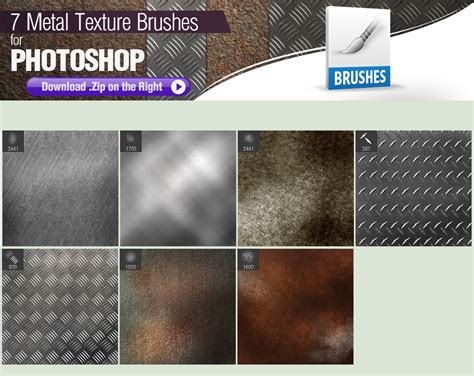 7 Photoshop Brushes for Painting Metal by pixelstains on DeviantArt