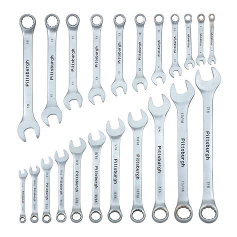 Fully Polished SAE And Metric Combination Wrench Set, 22, 44% OFF