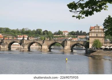 Prague Czechia Charles Bridge Vltava River Stock Photo 2269075935 ...