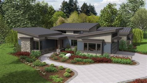 Mascord House Plan 1242A - The Caprica | Mid century modern house plans ...