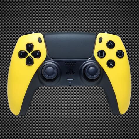 Yellow & Black Themed PS5 Custom Dualsense Controller – Primzstar Modz