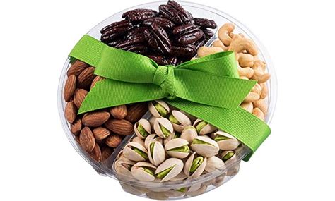 Holiday Nuts Gift Basket Large Sectional Delicious Variety Mixed Nuts ...