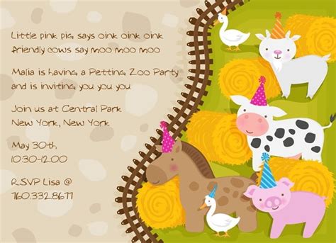 FREE Printable Petting Zoo Birthday Party Invitations | FREE Invitation ...