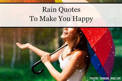 30 Rain Quotes To Make You Happy | Positive Thinking Mind