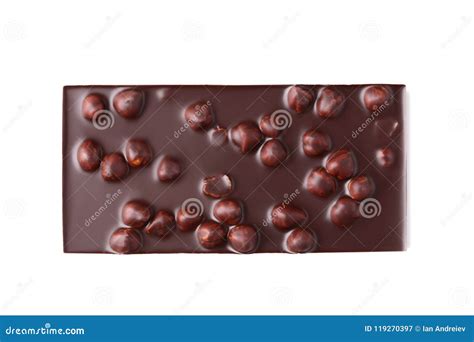 Chocolate bar with nuts stock image. Image of dark, healthy - 119270397