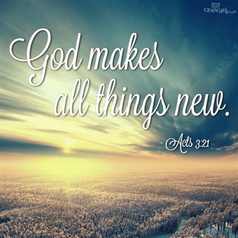 God Makes All Things New - Inspirations