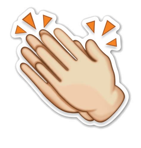 Clapping Hand Applause Clip Art Emoji Aplausos Png - Clip Art Library