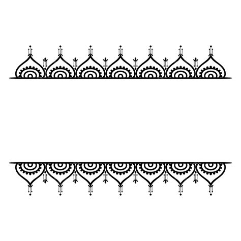 Decorative Border Vector Clipart for Indian Wedding