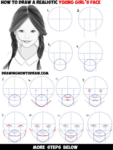 Step By Step Easy Realistic Face Drawing Rectangle Circle | Hot Sex Picture