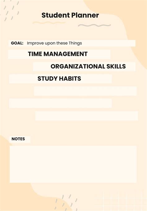 2023 Student Planner Template in Illustrator, PDF, Word - Download ...