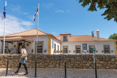 People Walking through the Old Town Street in Cascais Editorial Photo ...