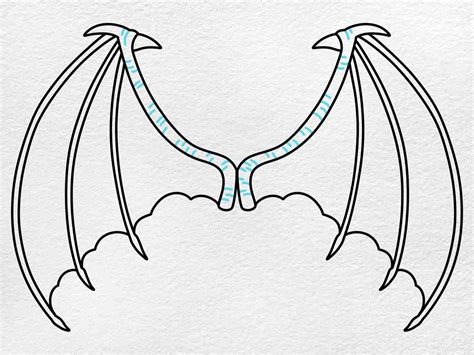 How to Draw Dragon Wings - HelloArtsy