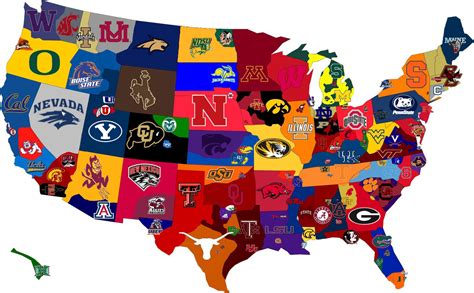 Concepts & Contemplations: College Football Fan Base Map