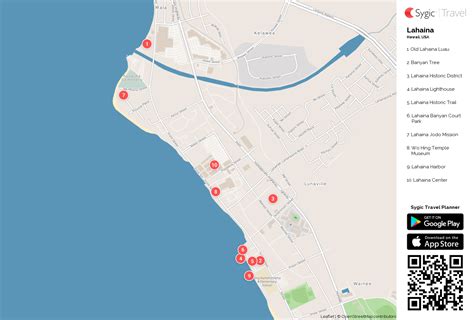 Lahaina Beaches Map