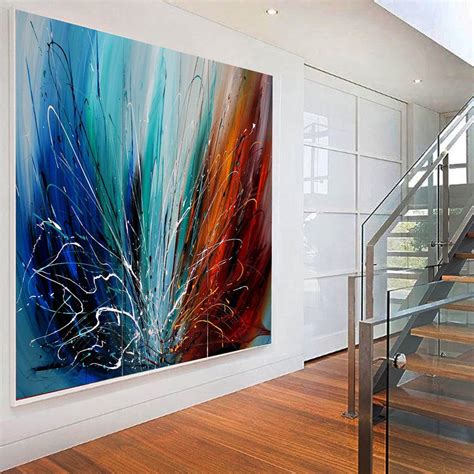 Abstract Wall Art Oil Painting Large Canvas For Luxury Home Decor ...