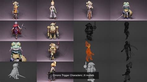 Chrono Trigger Characters 3D Model Collection | CGTrader