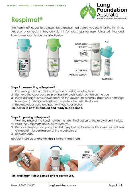 Respimat inhaler device technique - Lung Foundation Australia