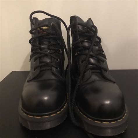 Dr Martens Industrial Boots (with steel toe... - Depop