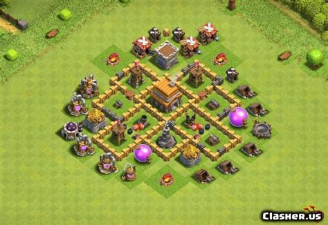 [Town Hall 5] TH5 War/Trophy base #110 [With Link] [6-2021] - Trophy ...