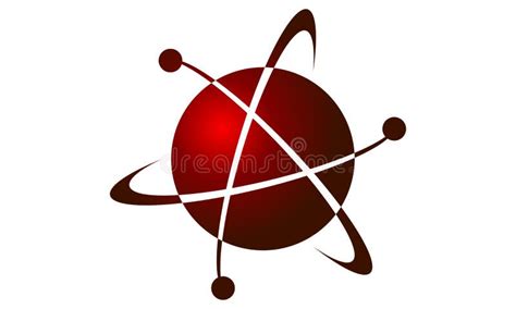 Atom Logo Design Template stock vector. Illustration of nucleus - 106616207