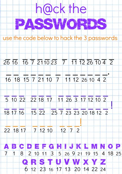 26+ Free Printable Secret Code Worksheets Gif