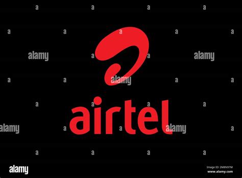 Bharti Airtel, Logo, Black background Stock Photo - Alamy