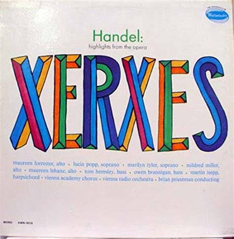 Amazon.com: Brian Priestman Handel Xerxes Highlights vinyl record: CDs ...