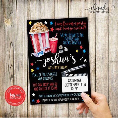 Movie Night Invitation Ideas