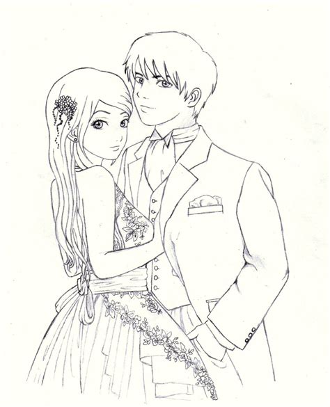 Love Couple Anime Drawing