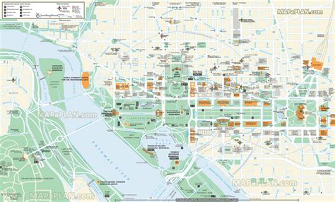 Printable Map Of Dc Monuments - Printable Maps