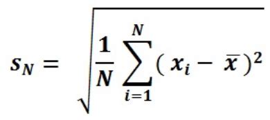 Population Standard Deviation Calculator