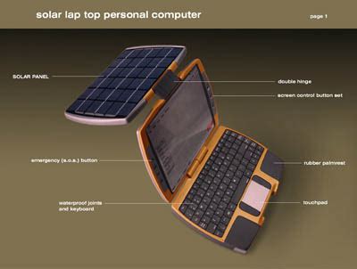 Solar Powered Notebook Concept - Tuvie Design