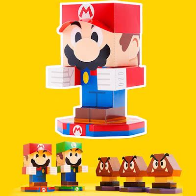 Mario & Luigi: Paper Jam Paper Toys | Paperized Crafts