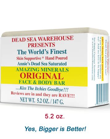 Dead Sea Warehouse Salt Soap Big Bar - Natural Dead Sea Products for ...