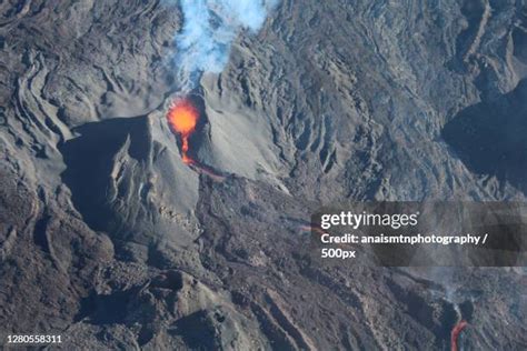 Volcano Erupts On Indian Ocean Island Of Reunion Photos and Premium ...